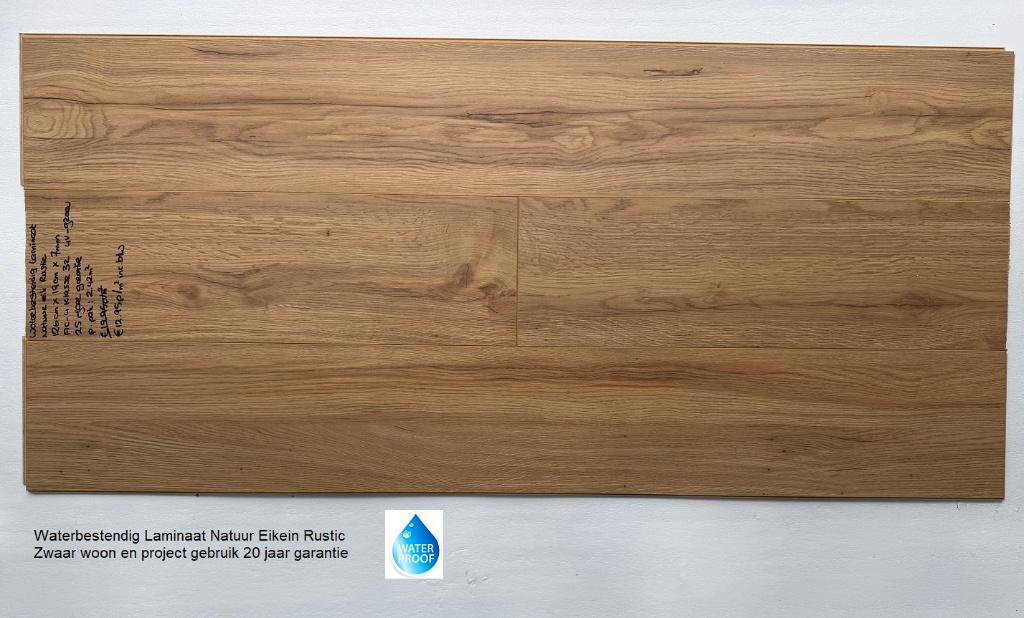 Waterbestendig Laminaat Natuur Eiken Rustic €12,95m2, Bruin, 75 m² of meer, Nieuw, Ophalen of Verzenden