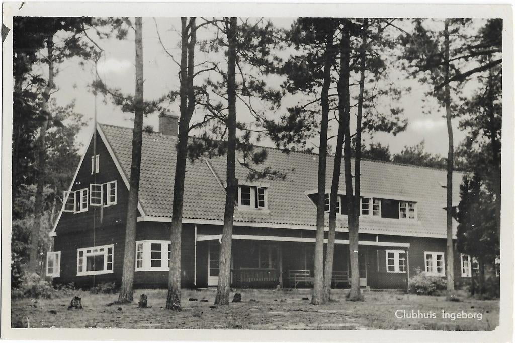 Leusden, Clubhuis Ingeborg, Verzamelen, Ansichtkaarten | Nederland, Verzenden, 1940 tot 1960, Ongelopen, Utrecht