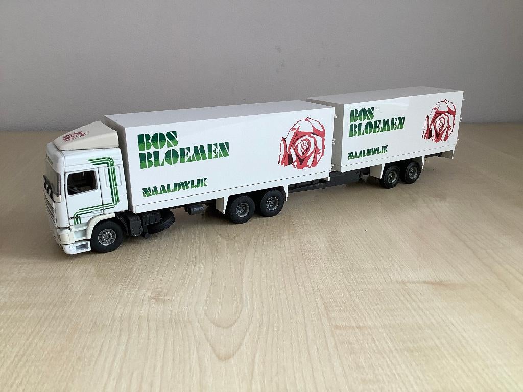 Tekno DAF 95 BOS BLOEMEN met kortkoppel ahw., Ophalen of Verzenden, Nieuw, Bus of Vrachtwagen, Tekno