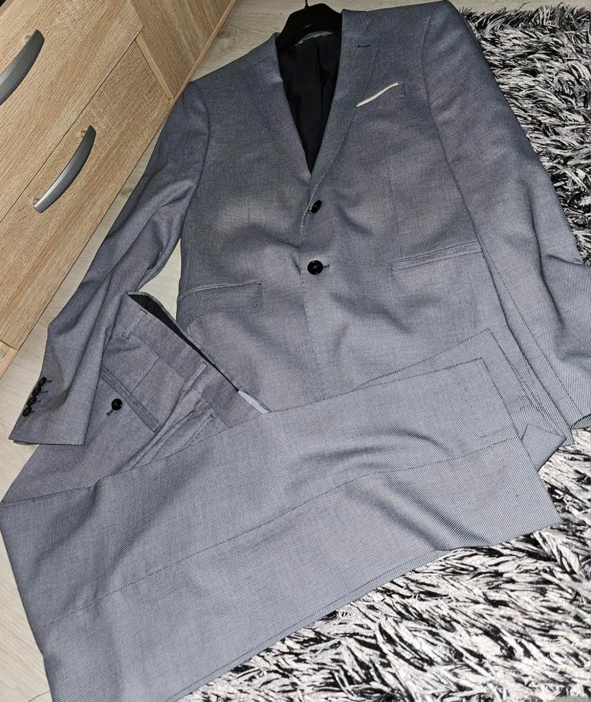 Herenpak Zara 2 delig blauw/grijs mt 52 zgan, Maat 52/54 (L), Nieuw, Ophalen of Verzenden, Zara Man