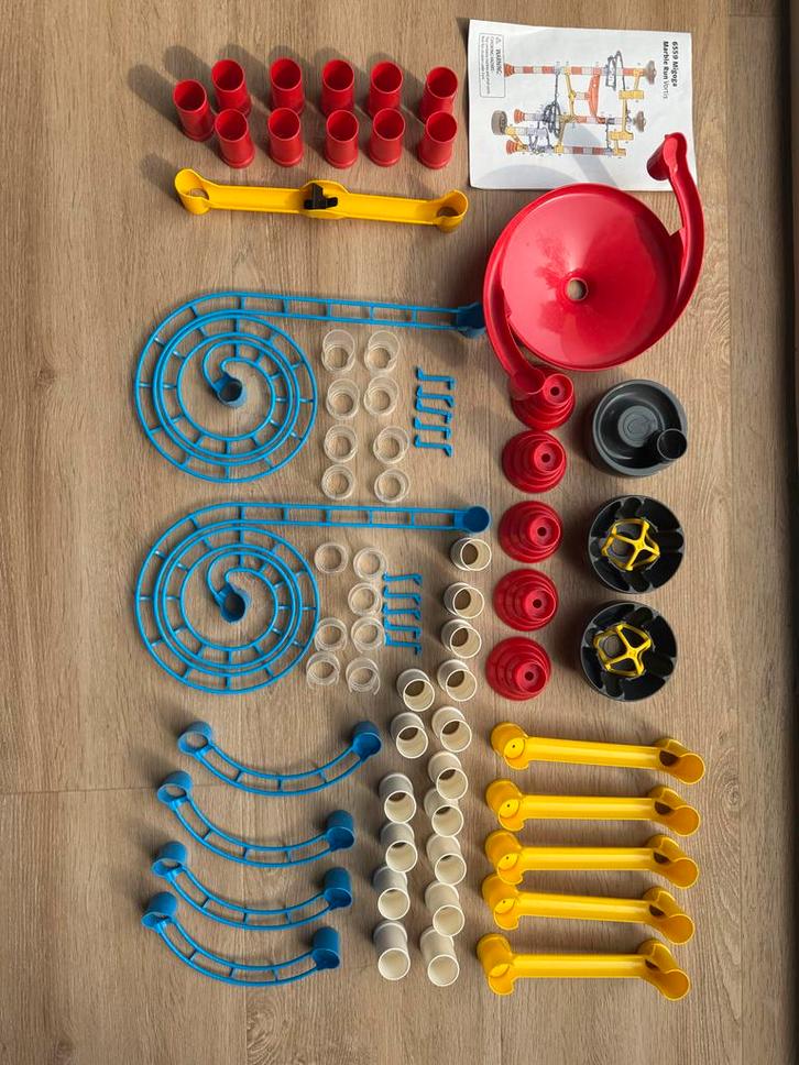 Marble Run Knikkerbaan Set met Trechters en Spiraalbanen, Kinderen en Baby's, Speelgoed | Overig, Gebruikt, Jongen of Meisje, Ophalen