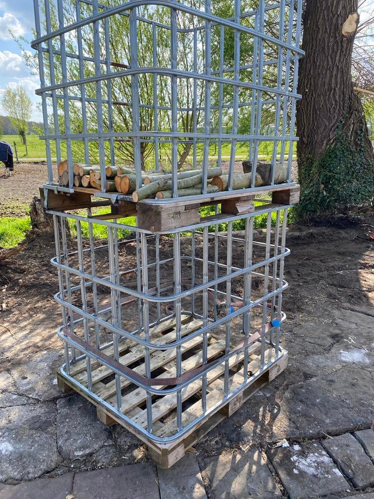Stevige openhaard box voor houtopslag, Tuin en Terras, Haardhout, Minder dan 3 m³, Ophalen, Overige houtsoorten, Blokken