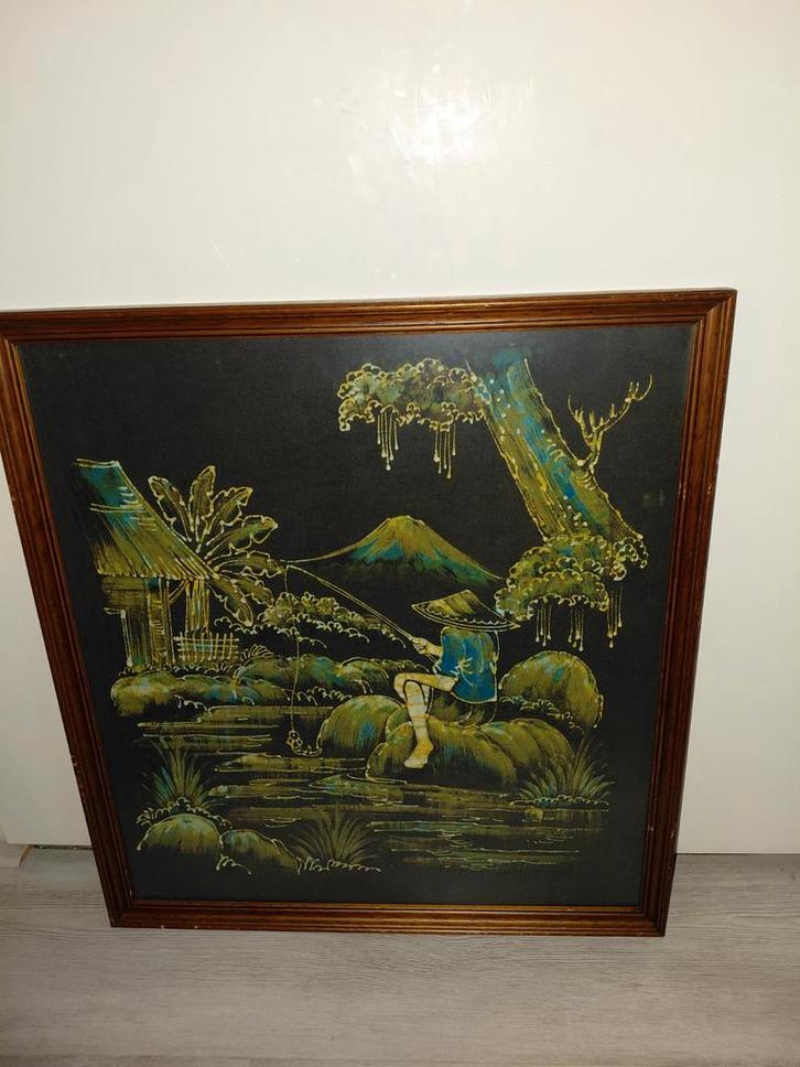 Vintage batik schilderijen balinees, Antiek en Kunst, Kunst | Niet-Westerse kunst, Ophalen
