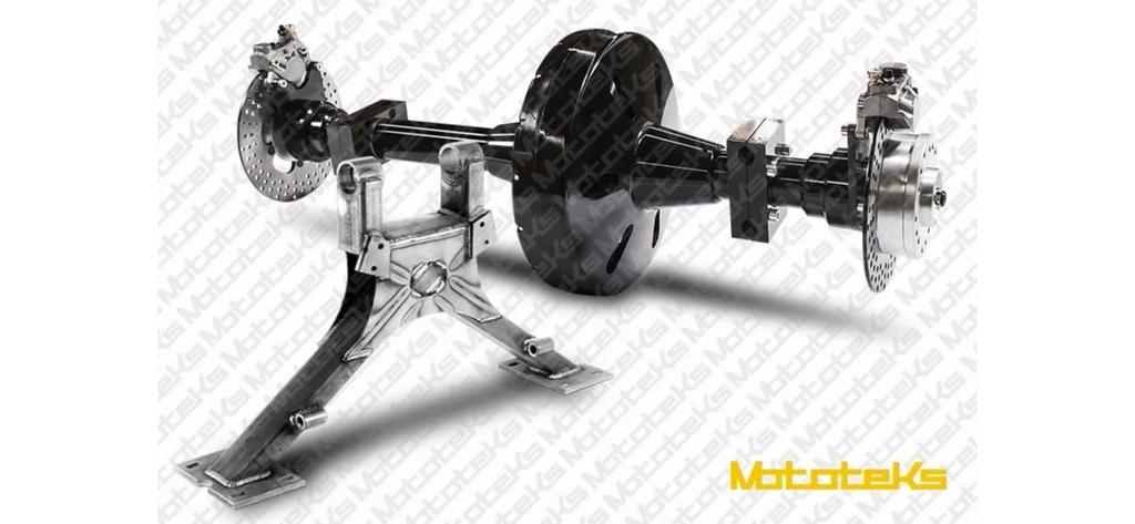 Trike kit  achterbrug , as, remmerijen wielen, Ophalen