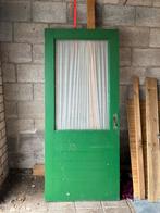 Hardhouten buitendeur, Doe-het-zelf en Verbouw, Deuren en Horren, Ophalen of Verzenden, Zo goed als nieuw, Buitendeur, 200 tot 215 cm