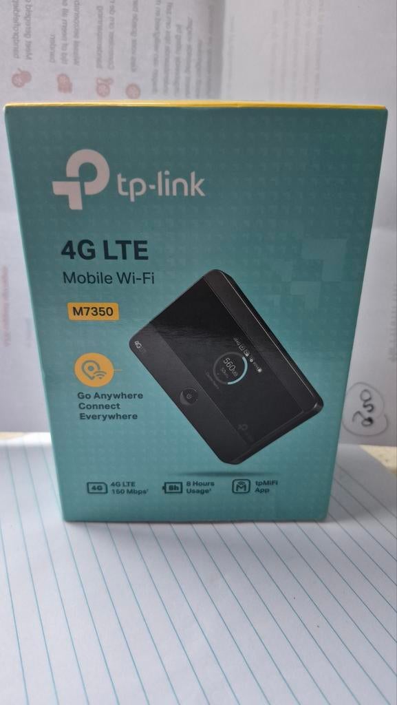 TP-Link M7350 4G router voor simkaart., Computers en Software, Routers en Modems, Ophalen of Verzenden, TP-Link