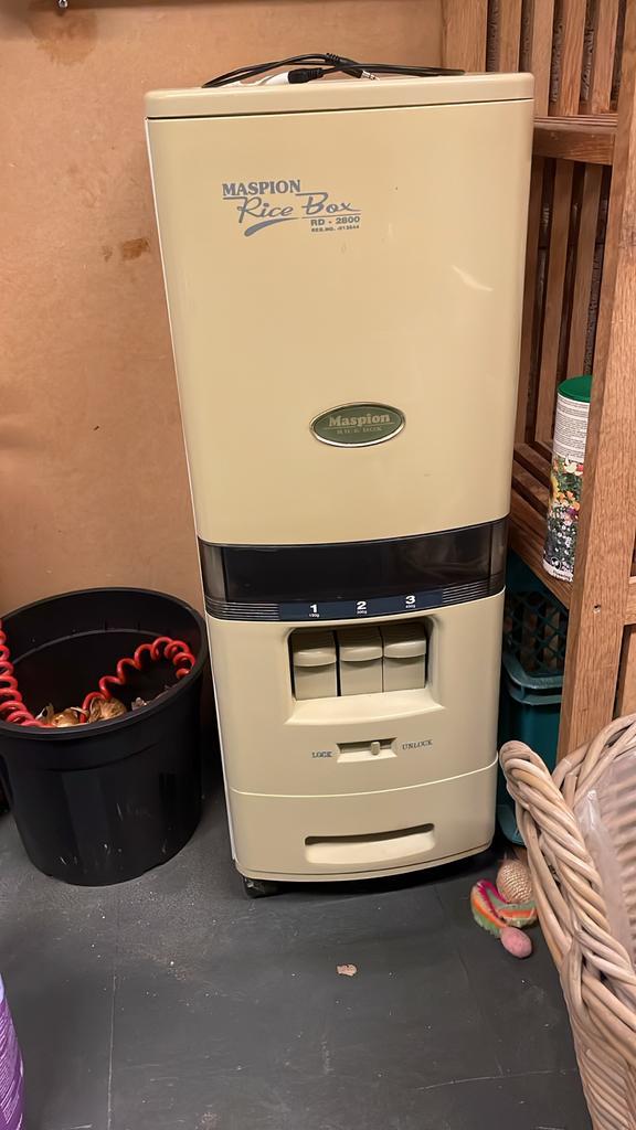 Maspion Rice Box , rijstcontainer, rijstopslag, Huis en Inrichting, Keuken | Keukenbenodigdheden, Gebruikt, Ophalen