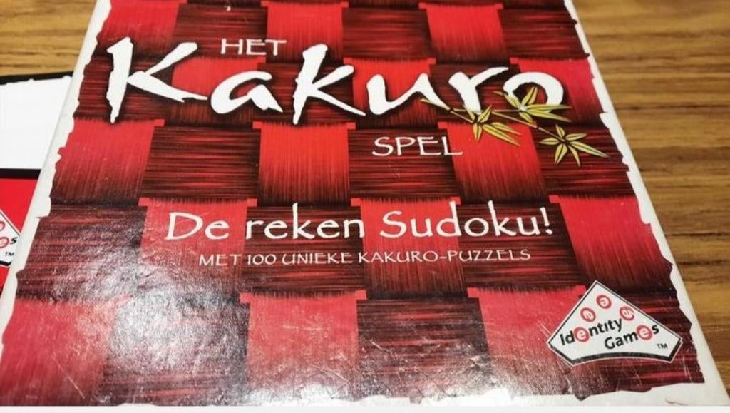 Het Kakuro Spel - De Reken Sudoku, Ophalen of Verzenden, Minder dan 500 stukjes, Gebruikt, Overige typen