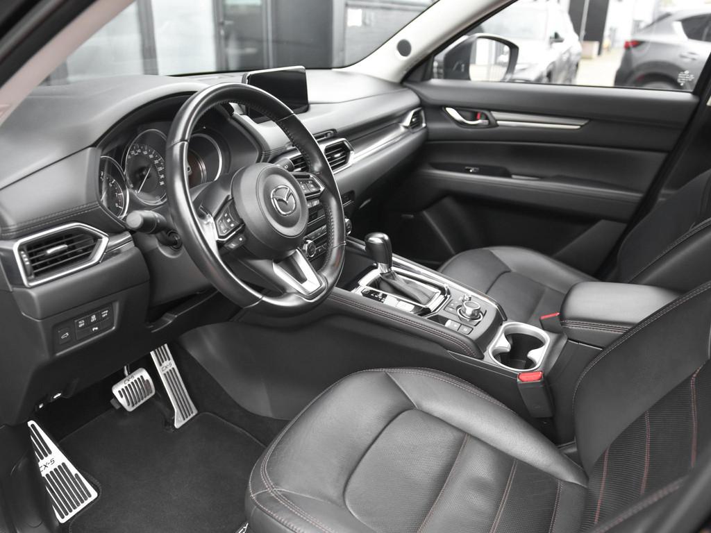 Mazda CX-5 2.5 SkyActiv-G 192 GT-M 4WD Leer Bose Camera adap, Automaat, Gebruikt, 2000 kg, Zwart