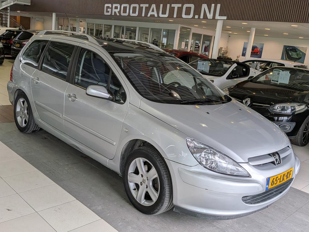 Peugeot 307 SW 2.0 16V Automaat Airco, Cruise Control, Trekh, Auto's, Peugeot, Gebruikt, 4 cilinders, 7 stoelen, Blauw