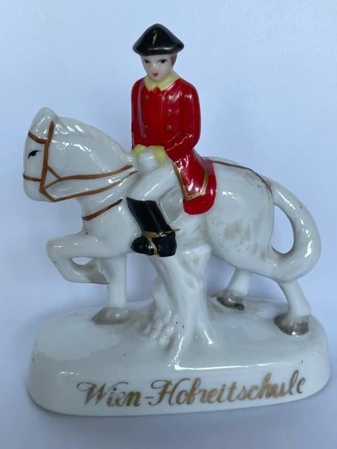 Vintage beeldje porselein wien hofreitschule. Spaanse school, Antiek en Kunst, Ophalen