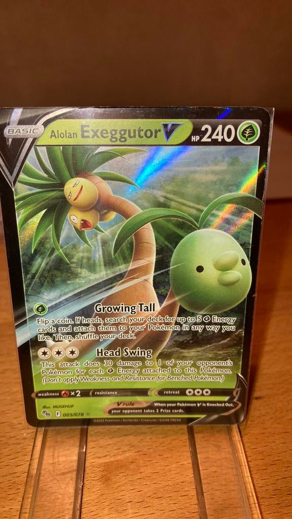 Pokemon Exeggutor V 5/78 Pokemon Go 3,00 euro, Ophalen of Verzenden, Zo goed als nieuw
