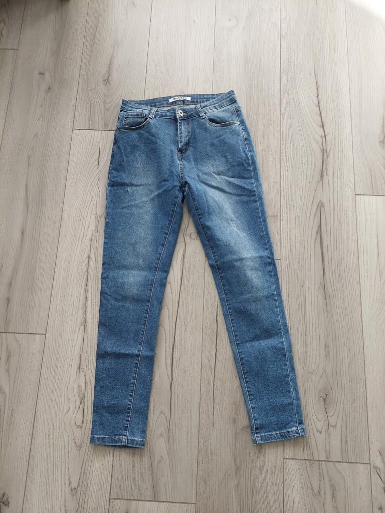 Miss Bon jeans maat 38, Blauw, Miss bon, Ophalen of Verzenden, W30 - W32 (confectie 38/40)