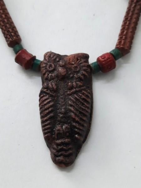 Leuke etnische staafjes en kralenketting met uil, Sieraden, Tassen en Uiterlijk, Kettingen, Ophalen, Nieuw, Overige materialen
