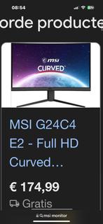 Msi gaming monitor, Computers en Software, Monitoren, Ophalen of Verzenden, Zo goed als nieuw, Gaming, IPS