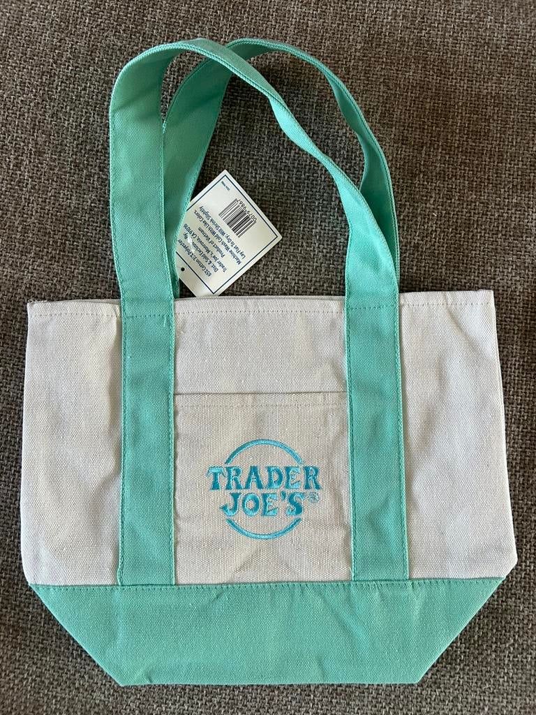 LIMITED EDITION Turquoise kleurige tote bag Trader Joe’s, Ophalen of Verzenden, Nieuw, Overige kleuren, Shopper