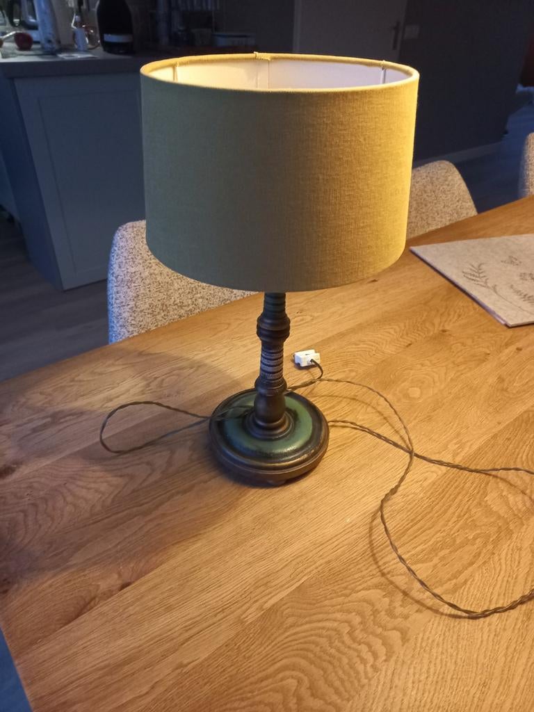 Leuk oud schemerlampje, Huis en Inrichting, Lampen | Tafellampen, Ophalen, Minder dan 50 cm