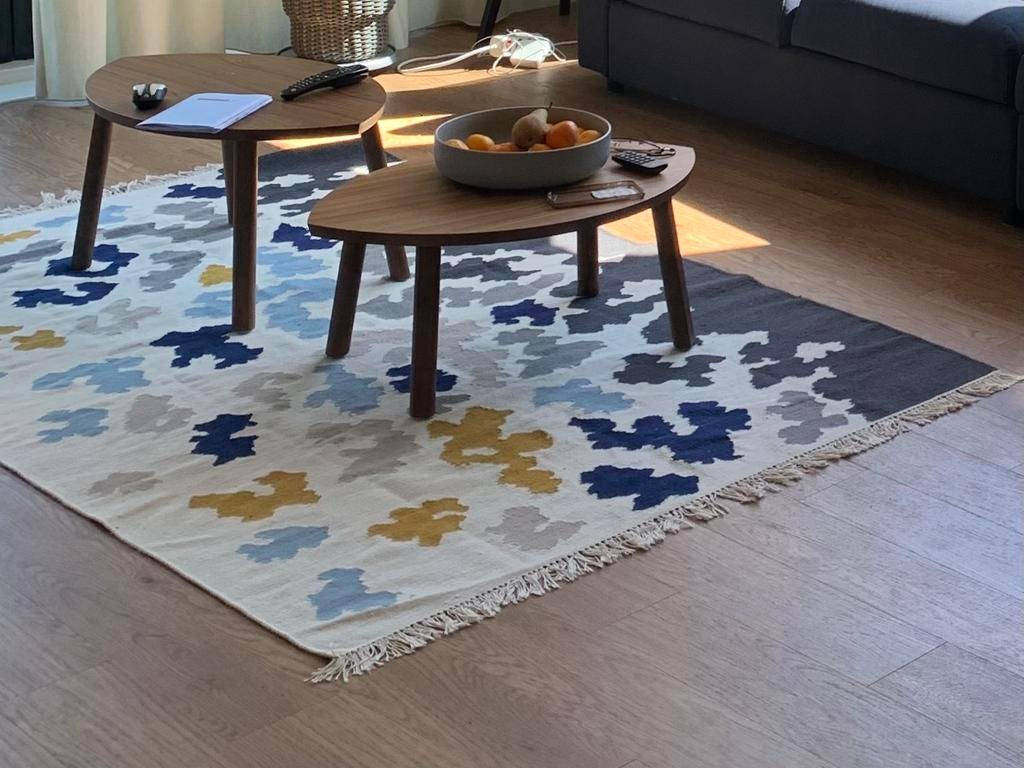 IKEA VIDEBÄK Rug 160x230 – Modern Flatwoven Carpet, Huis en Inrichting, Stoffering | Tapijten en Kleden, Ophalen, Overige kleuren