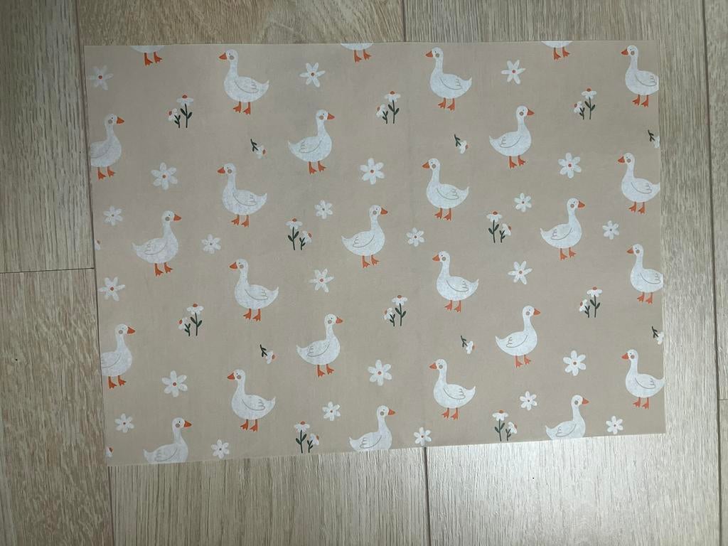 10 vellen vloeipapier gansje, Ophalen of Verzenden, Nieuw