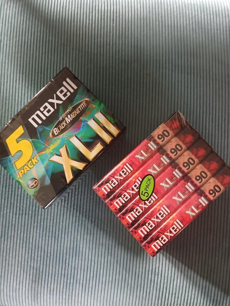 2 gesealde packs Maxell XLII 90 cassettebandjes (10 stuks), Cd's en Dvd's, Cassettebandjes, 2 t/m 25 bandjes, Overige genres, Ophalen of Verzenden