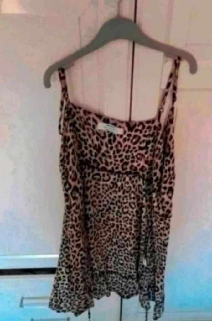 Tijger omslag jurk maat 36, Kleding | Dames, Overige kleuren, Ophalen of Verzenden, Zo goed als nieuw, Maat 36 (S)