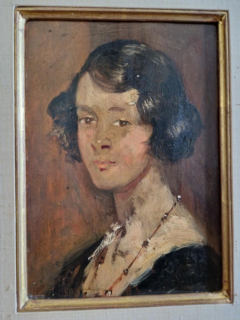 Schilderij gesigneerd Simon Maris! €295,-!, Antiek en Kunst, Kunst | Schilderijen | Klassiek, Ophalen of Verzenden