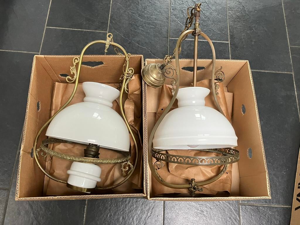 Inboedelverkoop bureau lamp olielamp hanglamp ikea kandelaar, Ophalen of Verzenden