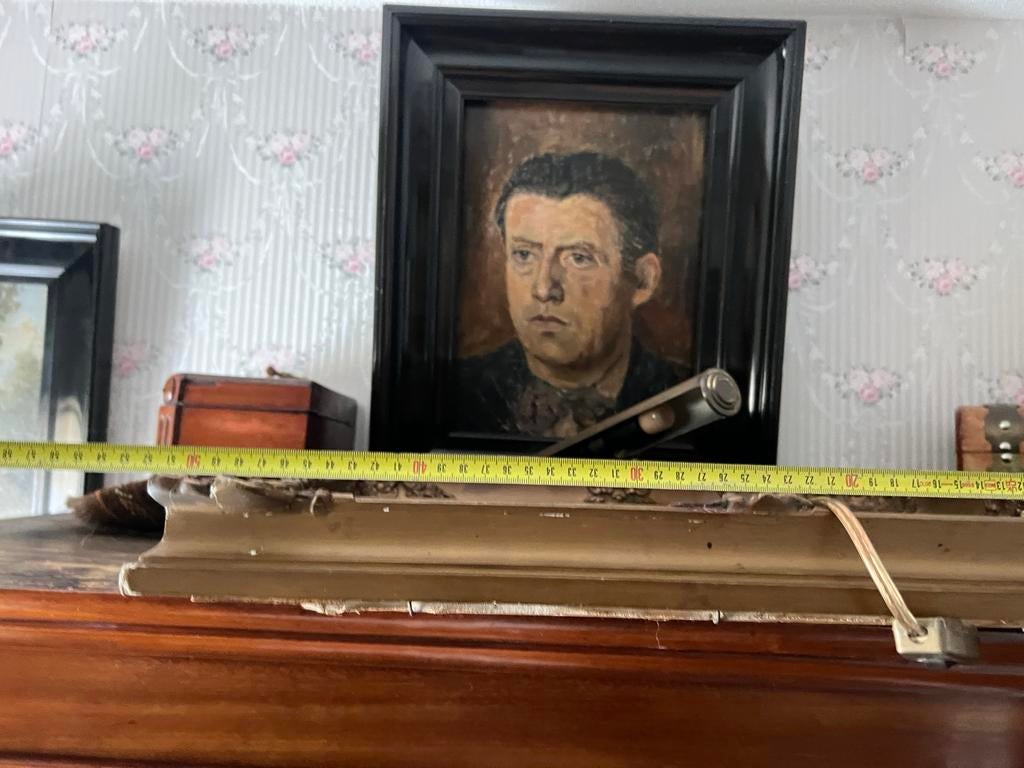 Oud schilderij/ portret van een man met een kleine glimlach, Antiek en Kunst, Kunst | Schilderijen | Klassiek, Ophalen