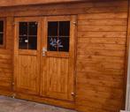 Openslaande deuren blokhut 150x180 met kozijn, Gebruikt, 120 cm of meer, Minder dan 200 cm, Ophalen of Verzenden