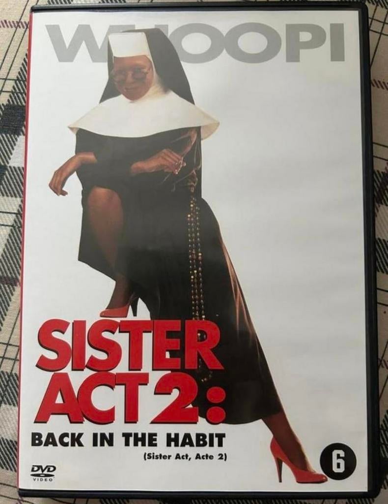 Sister Act 2 Back ik het habit Whoopi Goldberg Dvd, Alle leeftijden, Ophalen of Verzenden, Gebruikt, Actiekomedie
