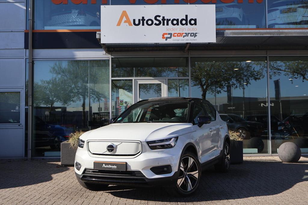Volvo Xc40 P8 408pk AWD Pure Electric R-DESIGN I Pano I Warm, Gebruikt, Met garantie (alle), Wit, Origineel Nederlands