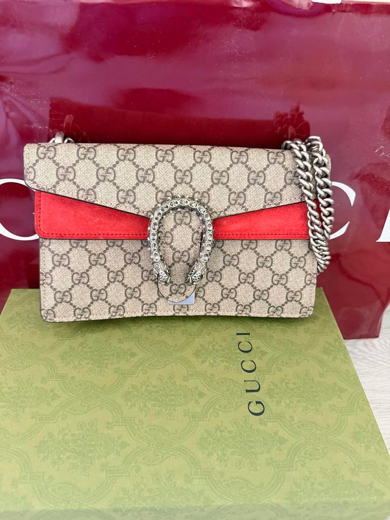 Gucci Dionysus Tas - Nieuw met bon en verpakking, Ophalen of Verzenden, Nieuw, Rood, Schoudertasje
