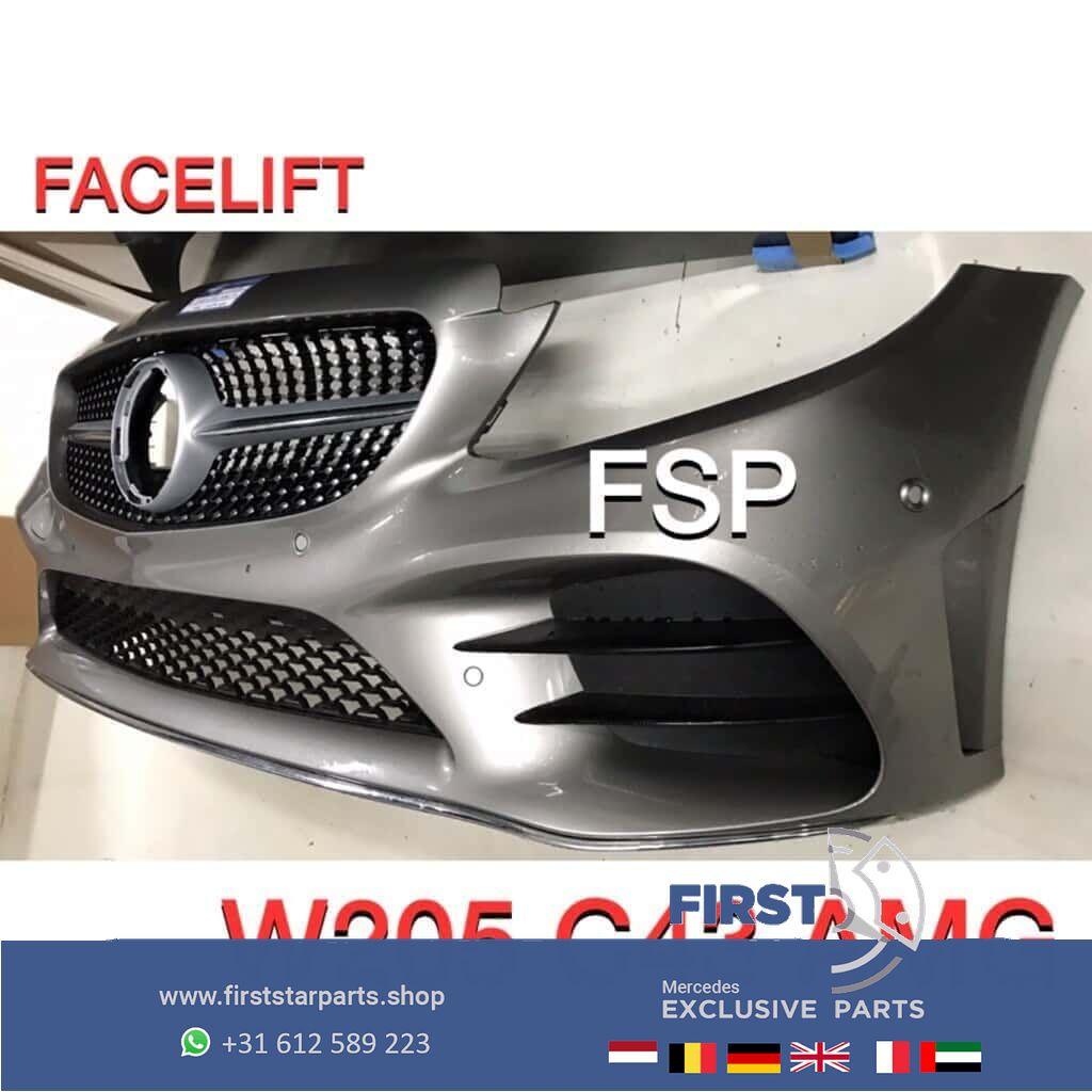 C205 W205 S205 C43 AMG Facelift Voorbumper COMPLEET Mercedes, Gebruikt, -, Voor, Ophalen of Verzenden