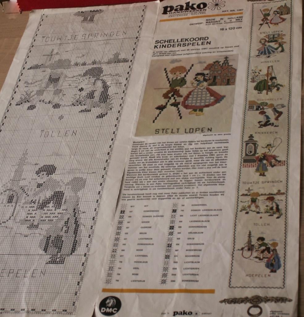 Borduurpatroon Schellenkoord Kinderspelen, Ophalen of Verzenden, Zo goed als nieuw, Patroon