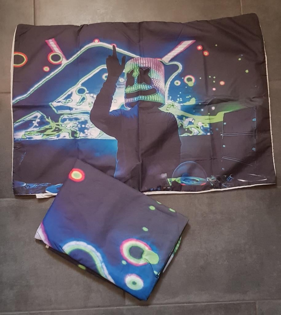 (NIEUW) DEKBEDOVERTREK VAN DJ MARSHMELLO, Ophalen of Verzenden, Nieuw, Eenpersoons