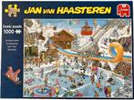 PUZZEL JAN VAN HAASTEREN DE WINTERSPELEN 1000 STUKJES, Ophalen of Verzenden, 500 t/m 1500 stukjes, Zo goed als nieuw, Legpuzzel
