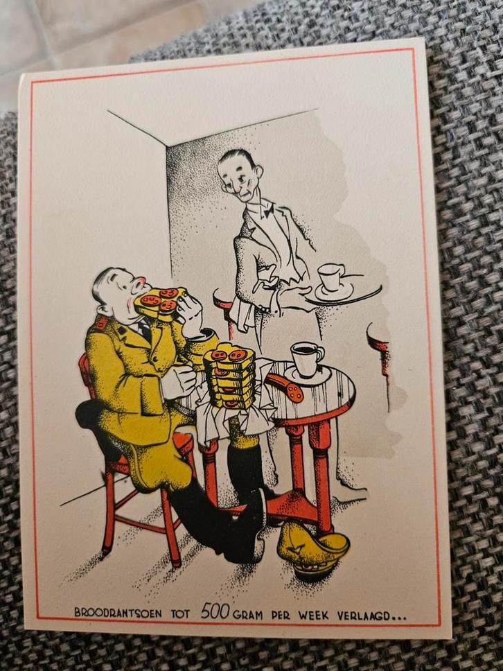 WOII rantsoen kaart/ spotkaart, Verzamelen, Militaria | Algemeen, Ophalen of Verzenden