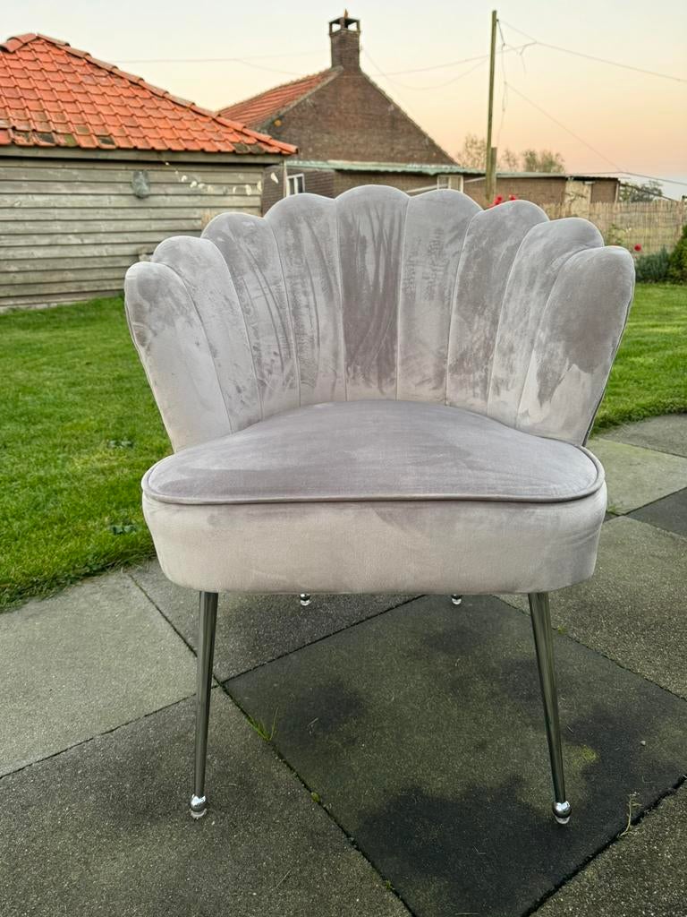 6 eetkamerstoelen, Huis en Inrichting, Stoelen, Gebruikt, Vijf, Zes of meer stoelen, Stof, Overige kleuren, Ophalen