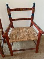 Antieke Hindelooper kinderstoel met biezen zitting, Ophalen