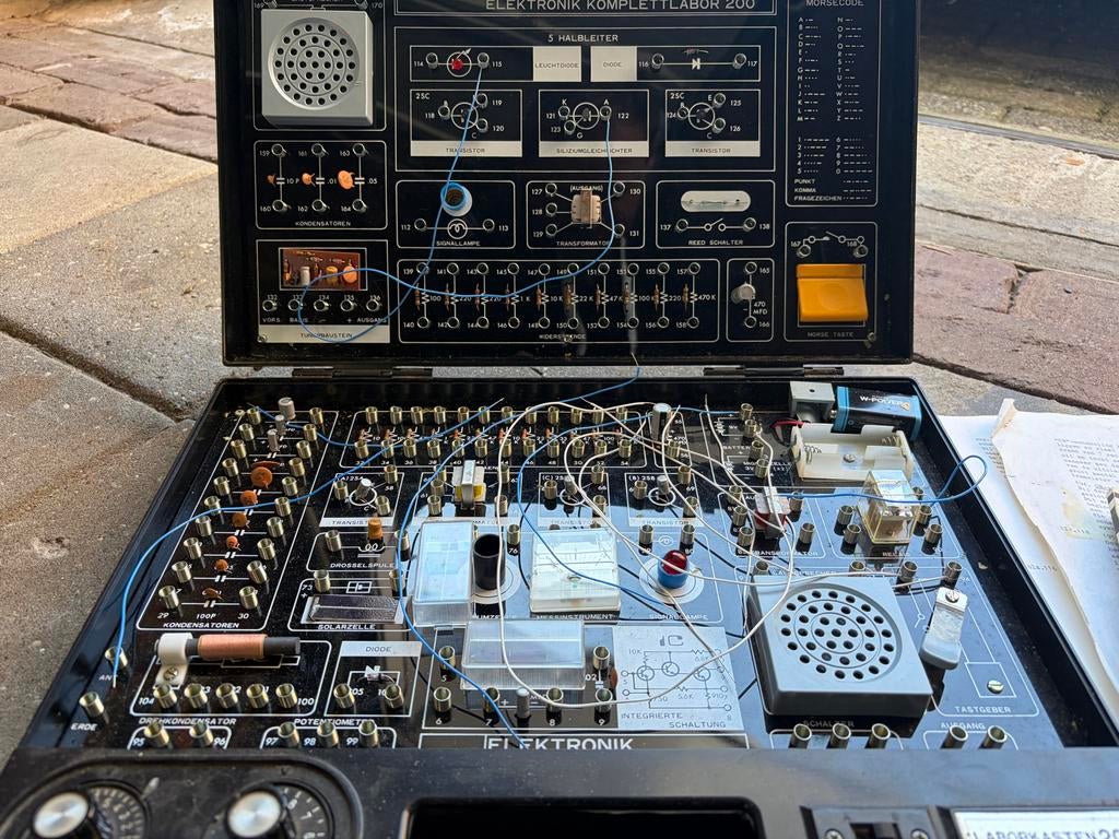 Vintage Lindy Elektronik Komplettlabor 200 Experimenteerdoos, Ophalen of Verzenden, Gebruikt