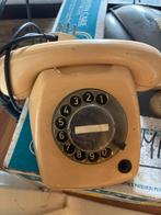 Vintage Draaischijf Telefoon - Crèmekleurig, Ophalen, Gebruikt, 1 handset