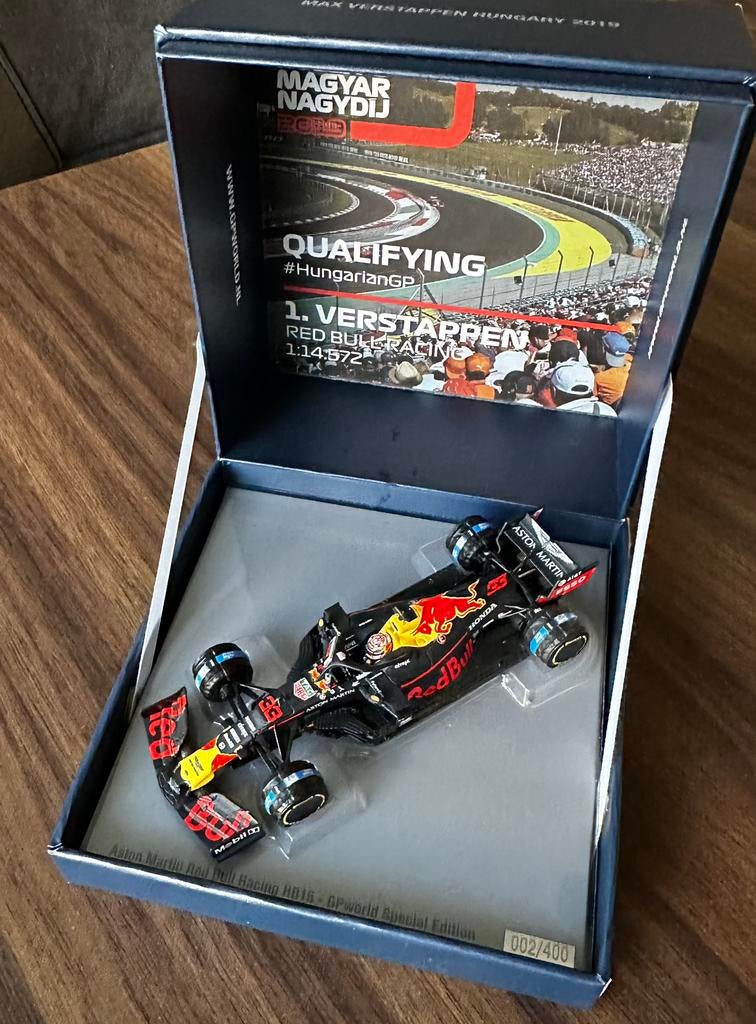 Max Verstappen Hungary 2019 first pole., Ophalen of Verzenden, Zo goed als nieuw, Formule 1