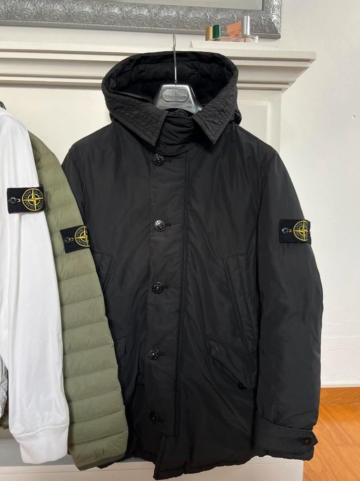 Stone Island | Micro Reps Down TC | Size S, Kleding | Heren, Jassen | Winter, Zo goed als nieuw, Maat 46 (S) of kleiner, Zwart