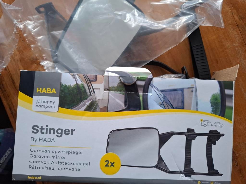 Nieuwe HABA Stinger caravan opzetspiegels (2x), Caravans en Kamperen, Ophalen of Verzenden, Nieuw