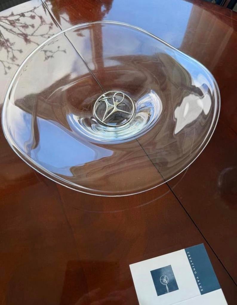 Glazen decoratieve schaal van Corry Ammerlaan-van Niekerk, Antiek en Kunst, Kunst | Designobjecten, Ophalen of Verzenden