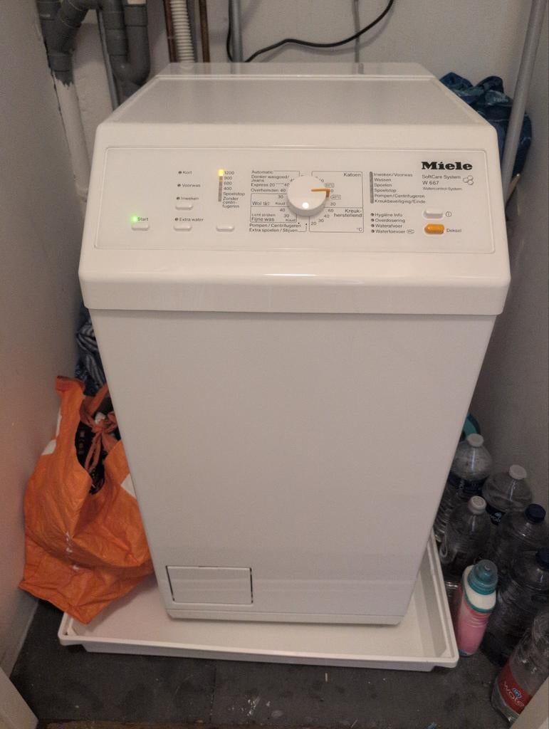 Miele W667 Bovenlader Wasmachine - Goed onderhouden, Witgoed en Apparatuur, Wasmachines, Gebruikt, Bovenlader, 90 tot 95 cm, 1200 tot 1600 toeren