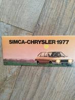 Simca-Chrysler 1977 brochure - Matra Simca Bagheera, Simca - Chrysler, Ophalen of Verzenden, Zo goed als nieuw, Overige merken