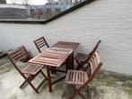 Houten balkon set, Ophalen, Gebruikt, Rechthoekig, Hout