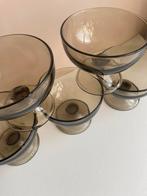 Set van 5 rookglas coupeglazen - gemerkt France, Antiek en Kunst, Ophalen of Verzenden