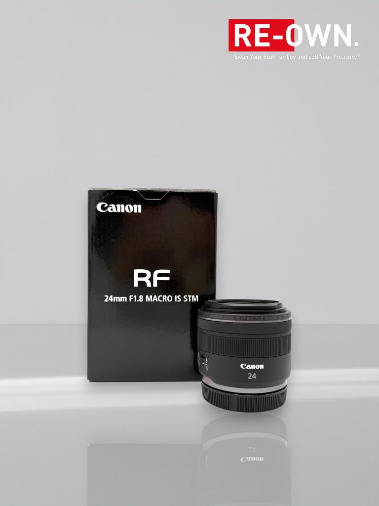 Canon RF 24mm F/1.8 Macro is STM (topstaat + garantie), Canon, ., Ophalen of Verzenden, Zo goed als nieuw